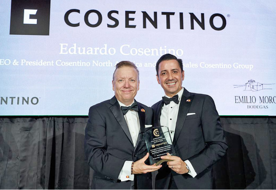 Javier Estades, Spain-US Chamber of Commerce and Eduardo Cosentino, CEO Cosentino North America/EVP of Global Sales