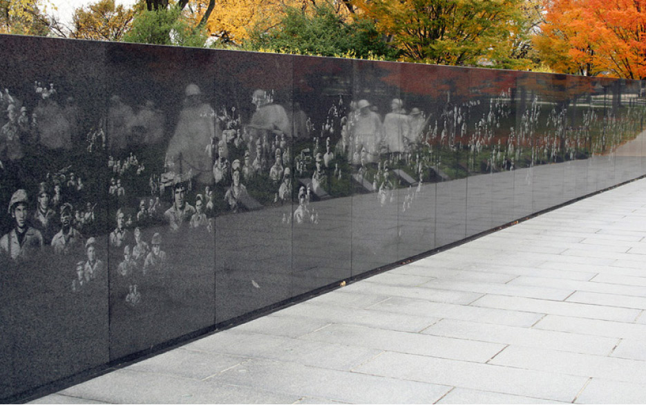 the Mural Wall at the Korean War Memorial