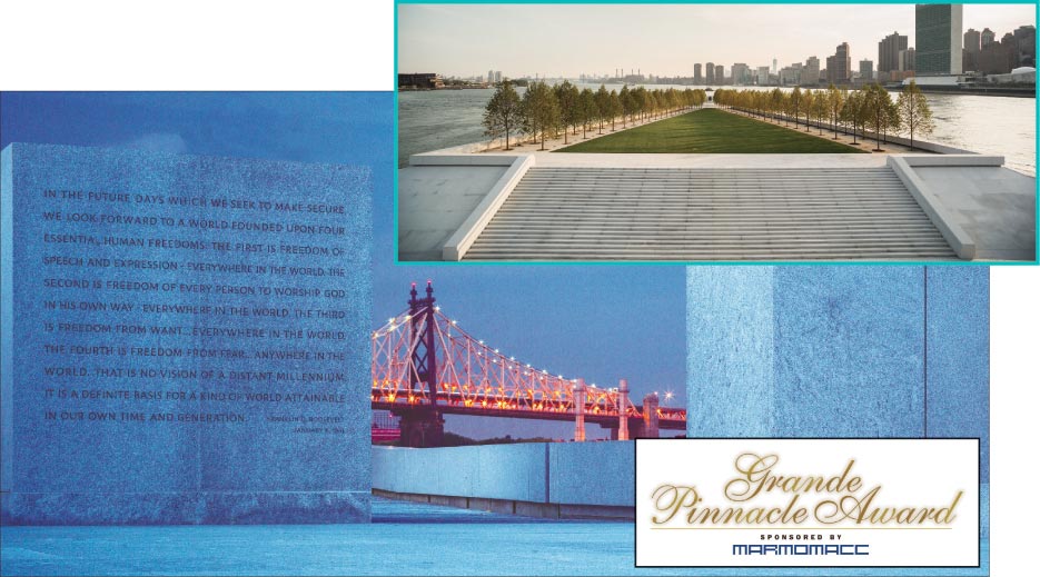 Franklin D. Roosevelt Four Freedoms Park Welfare Island, East River, New York, New York