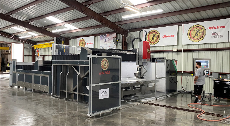 Helios also provides Double Table solutions based on your shop’s needs.  All machines are made of stainless steel for durability and rust protection. “Purchasing Helios CNC machinery has been the best decision we’ve made for our company.” – Luis Pichasaca, Ecua Stone Corp.