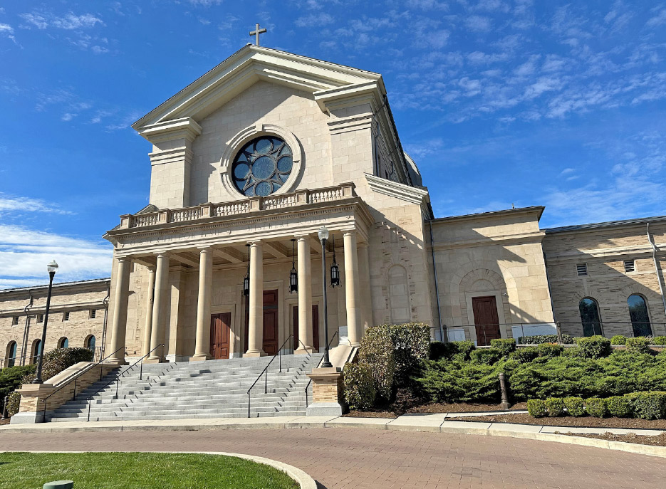 Sacred Heart Cathedral, Knoxville, Tennessee, is a fairly new building filled with beautiful stonework.  The interior stonework received a Natural Stone Institute Pinnacle Award of Excellence in 2018.
