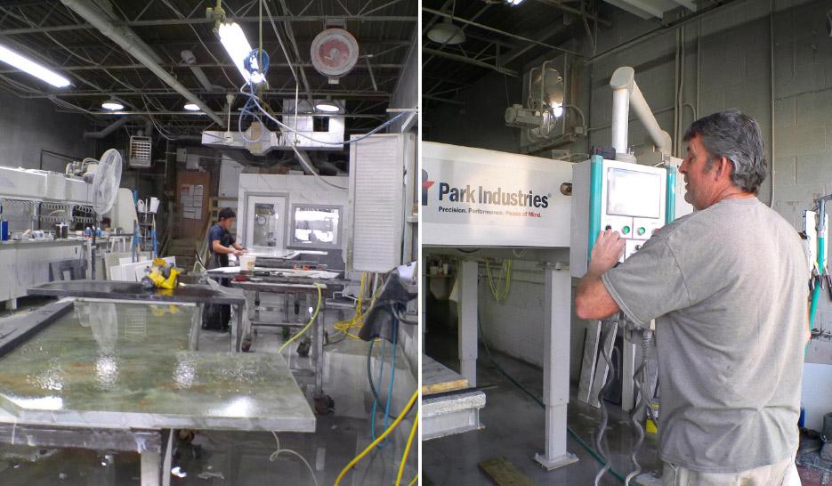 Fabrication done old school. While there’s some very modern equipment in the Satterwhite shop, the finishing is mostly done by hand by their quality-conscious craftsmen.