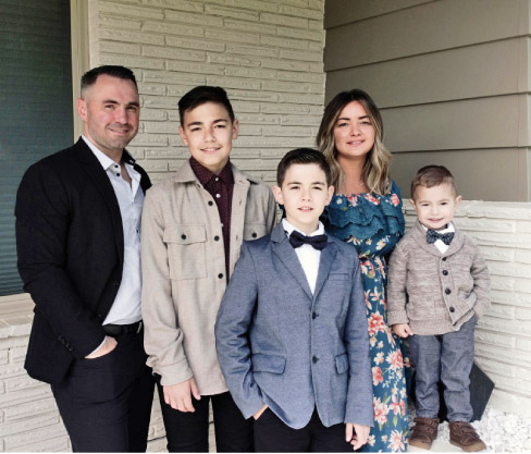 Dan Izoita and family.