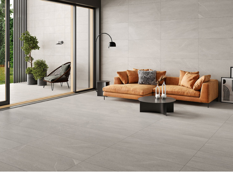 Traktion Maven Gris Porcelain tile features gorgeous, soft gray hues. The tile’s beautiful color is a timeless element that perfectly fits any design style. Made from porcelain, the tile is durable, highly water-resistant, and easy to maintain, making it ideal for interior and exterior spaces. For added safety, the tile boasts MSI’s proprietary ZeroSlip™, designed to be exceptionally slip-resistant when wet. Available in 12”x24” and 24”x48” sizes, Traktion Maven Gris can be used to create stunning backsplashes, countertops, accent walls, patios, walkways, flooring, and more in residential and commercial spaces.