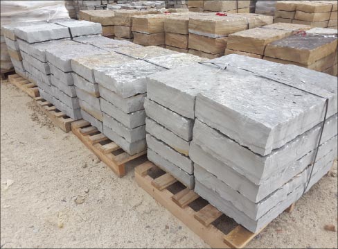 Gray Crab Orchard: a custom order. Expected annual tonnage quarried within the next five years is about 100,000 T.