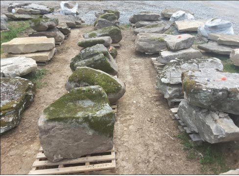 Crab Orchard boulders are prized by area landscapers.