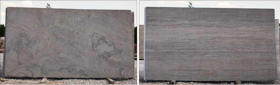 Above: Phenix Fleuri and Napoleon vein cut slabs 