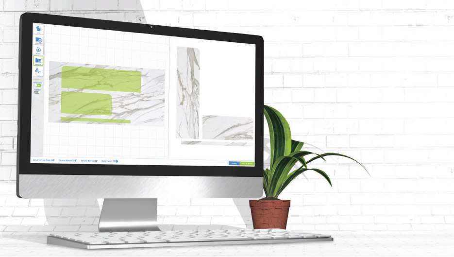 The Square Foot Calculator built into Quote Countertops software now features an interactive slab layout tool for fabricators.
