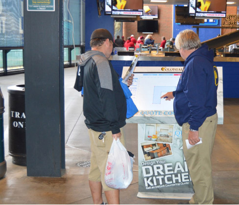 Unstaffed, self-run Kiosks can also be installed in public spaces, and according to Nikos Papadopoulos they result in a surprising number of sales conversions.