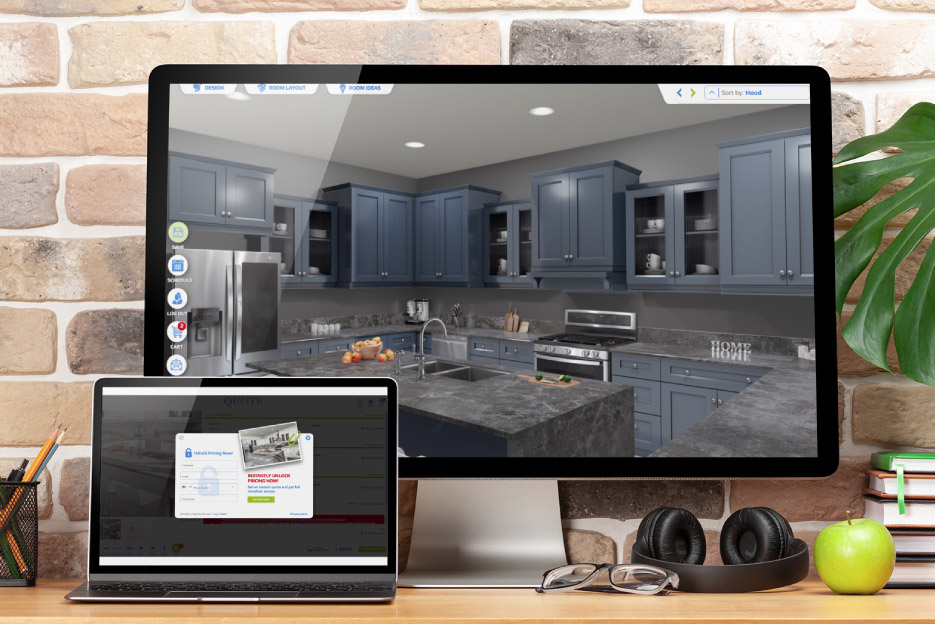 A design and lead form is generated when a potential customer is led through the online design and quote process. Colonial marble and Granite has seen an online conversion rate of over 30% from these online encounters. 