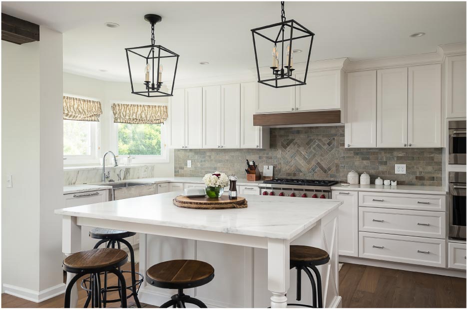 Imperial Danby marble traditional kitchen.