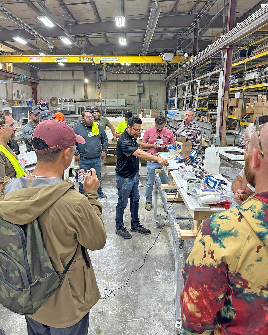 Fabricators Get Up to Speed on Porcelaim and Sintered Materials with ISFA’s Mineral Surfaces Program