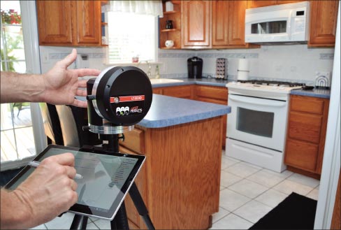 Comparing the LT-55 and the LT-2D3D: “If it takes a half hour to measure a kitchen with the LT-55, with the LT-2D3D, you’re still saving 10 minutes each time, which adds up, time after time. Another thing that the LT-2D3D ads is the ability to capture all the data in the room from one setup.”