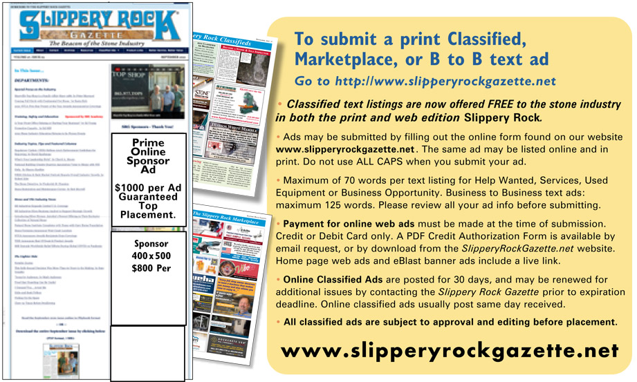 Ad guidelines for print edition classified ads
